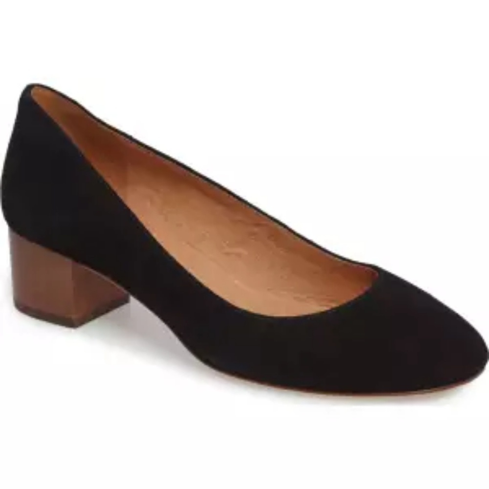 Madewell Ella Pump US 8 Black Suede